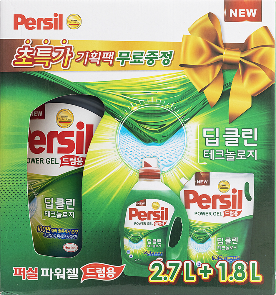 상품상세>[퍼실] 파워젤 액체세제 2.7L+1.8L 기획 2종 [퍼실] 파워젤 액체세제 2.7L+1.8L 기획 2종