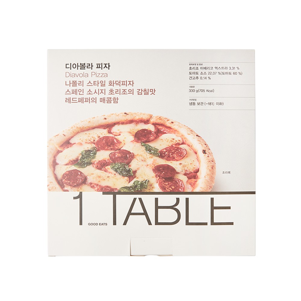 상품상세>[원테이블] 디아볼라 피자 330g [원테이블] 디아볼라 피자 330g