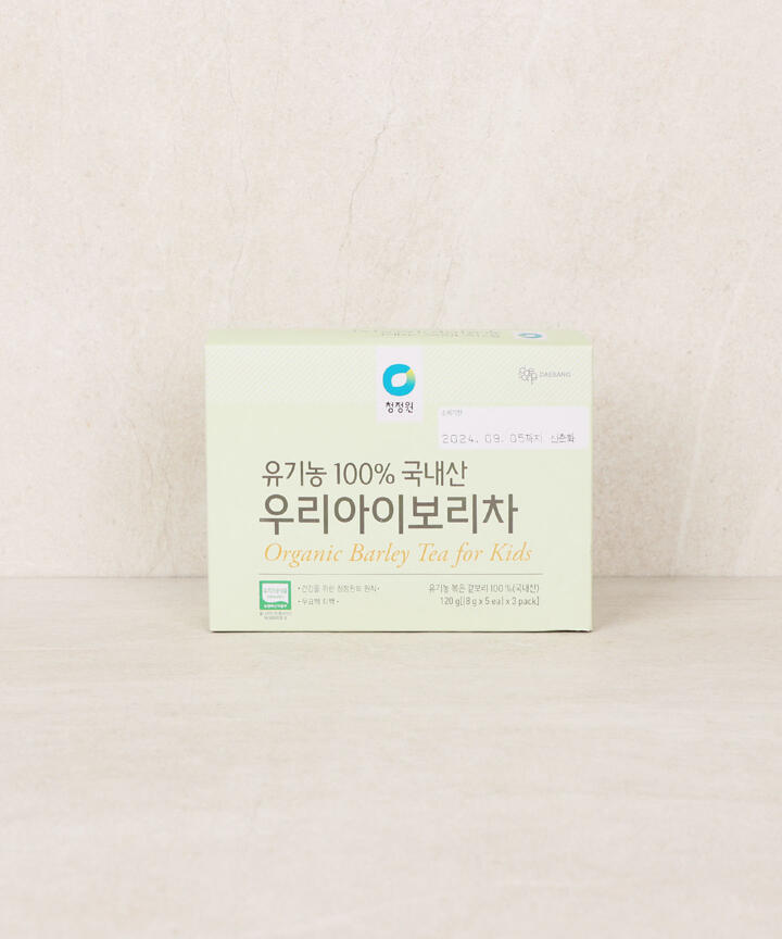 상품상세>[청정원] 유기농 100 국내산 우리아이보리차 (120g)
