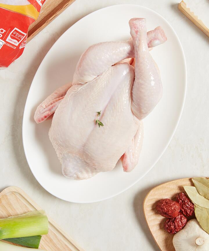 상품접근오류 - 현대식품관 [한강식품] 무항생제 통닭 6호 (영계, 551g~650g) (냉장)