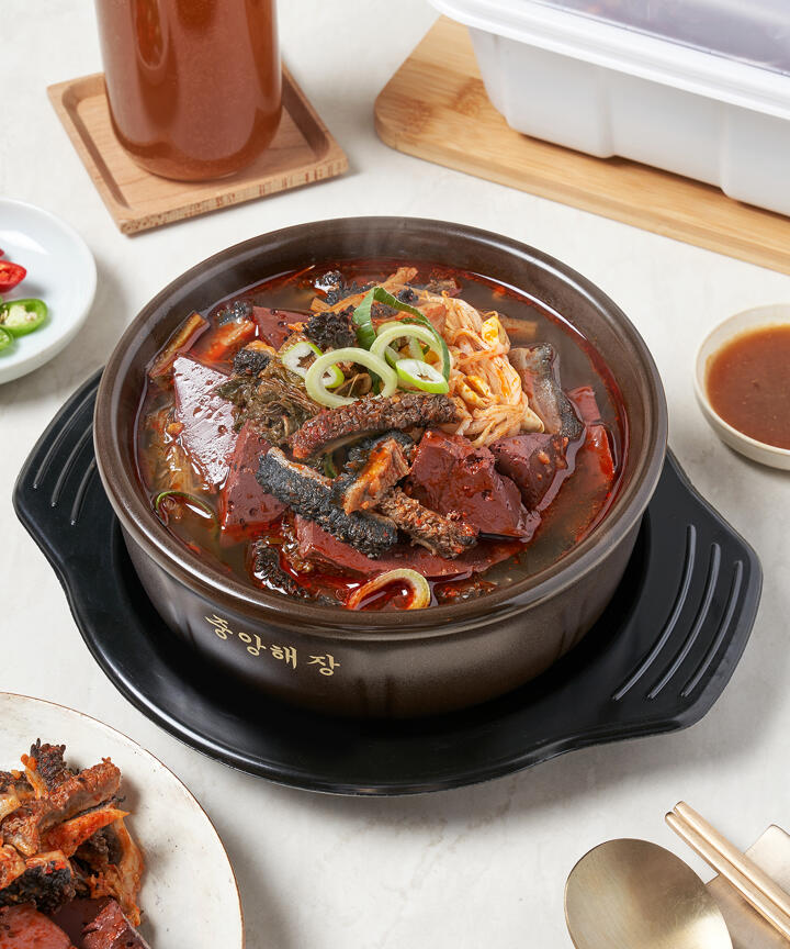 상품상세>[중앙해장] 한우 양선지 해장국(960g/냉장) [중앙해장] 한우 양선지 해장국(960g/냉장)