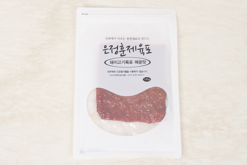 상품상세>[은정훈제육포] 돼지고기육포 순한맛, 매운맛 [은정훈제육포] 돼지고기육포 순한맛, 매운맛 